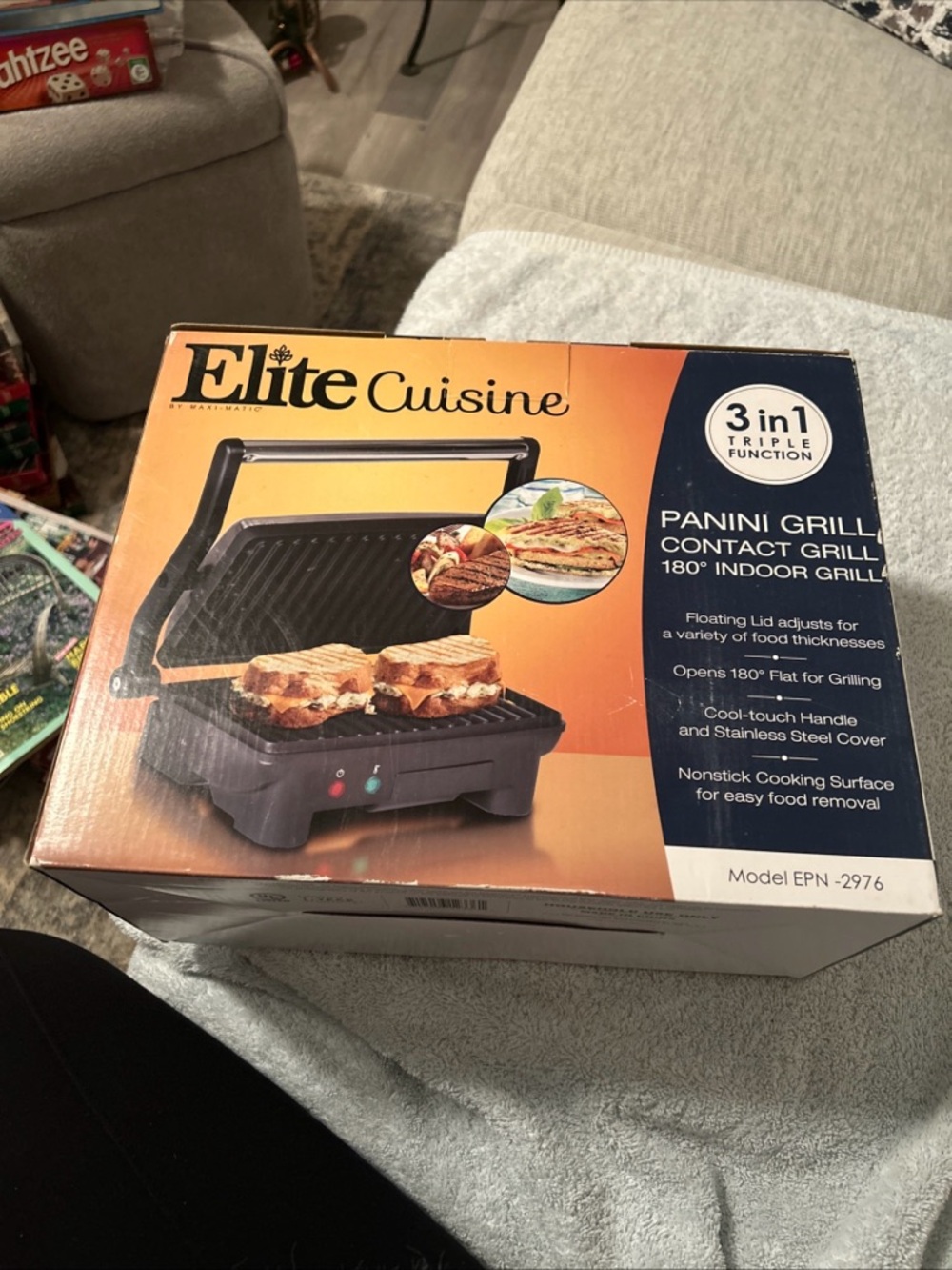 Black Panini & Contact Grill – 3-in-1 Indoor Grill